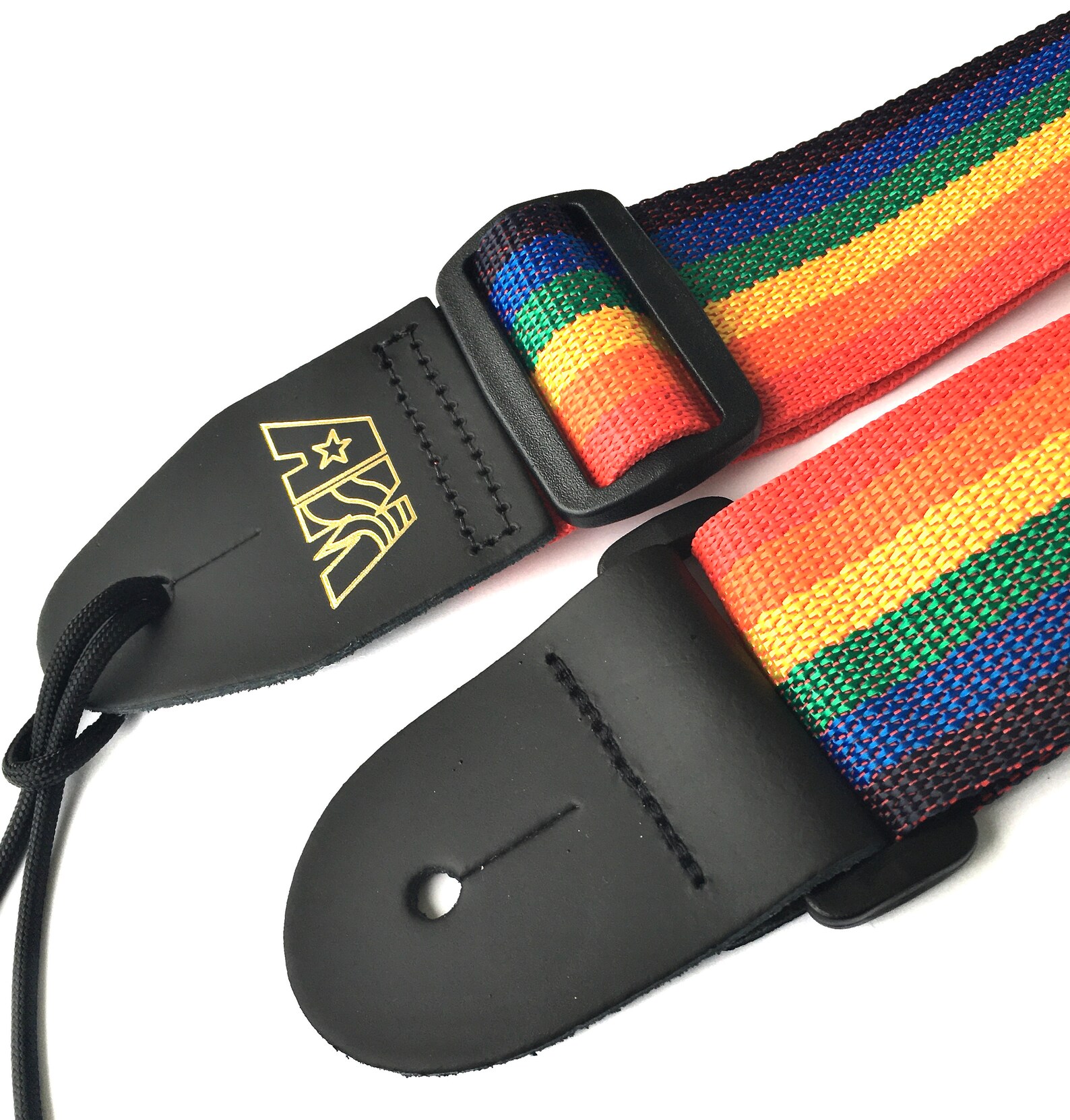 Guitar Strap Rainbow Nylon Adjustable Acoustic Electric Bass Etsy