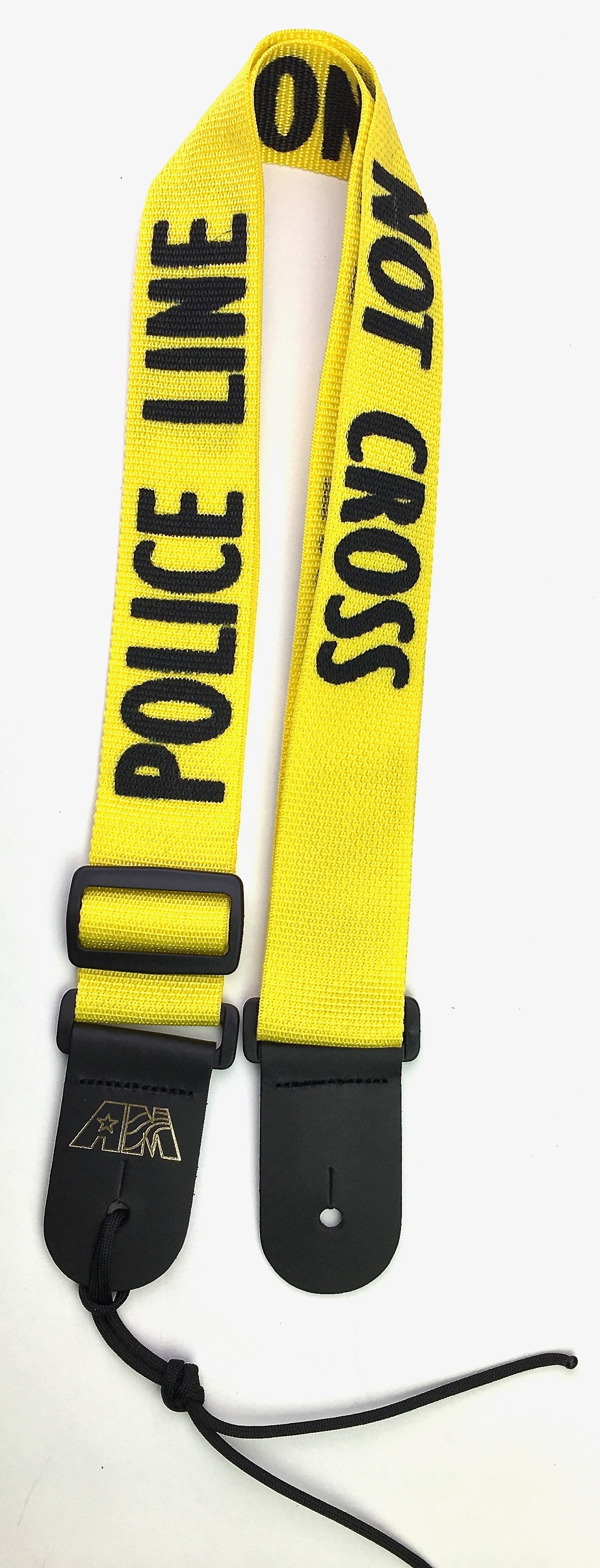 Guitar Strap Police Line Do Not Cross Yellow Nylon Leather Etsy