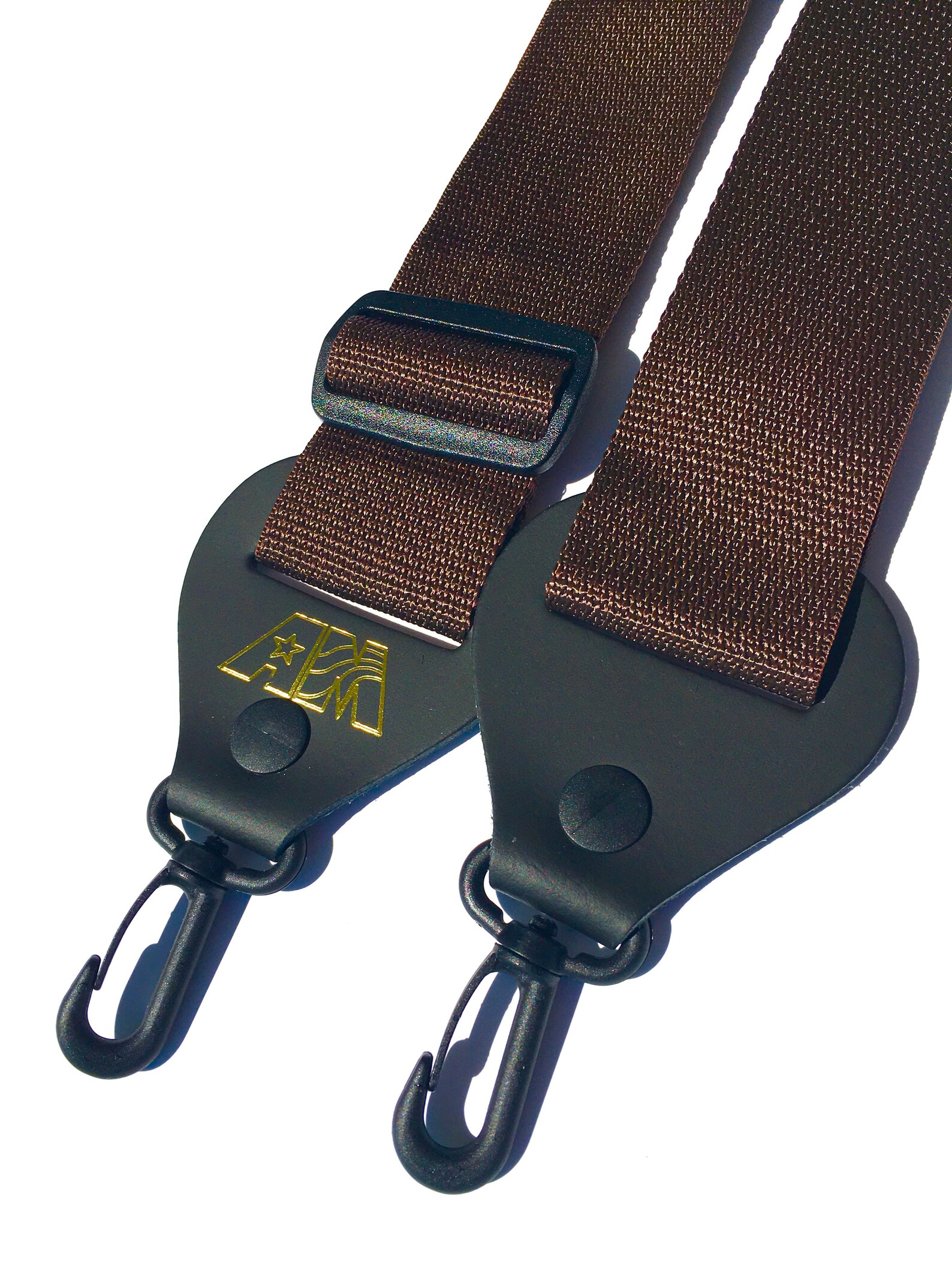 Banjo Strap Brown Nylon Adjustable Length Easy ClipOn Ends Etsy