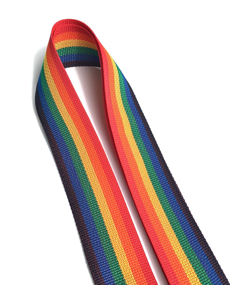 Guitar Strap Rainbow Nylon Adjustable Acoustic Electric Bass Etsy