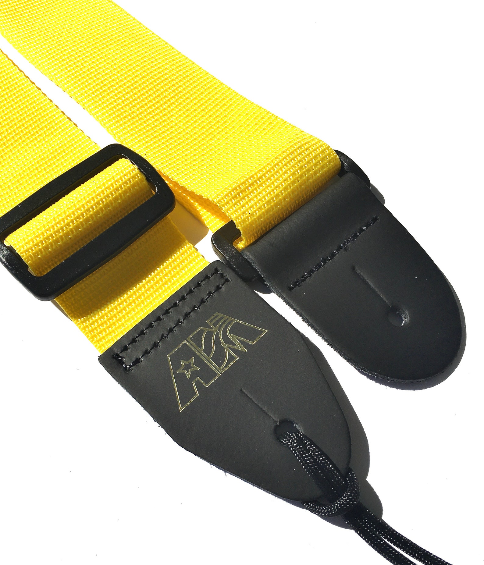 Guitar Strap Yellow Nylon Adjustable Acoustic Electric Bass Etsy