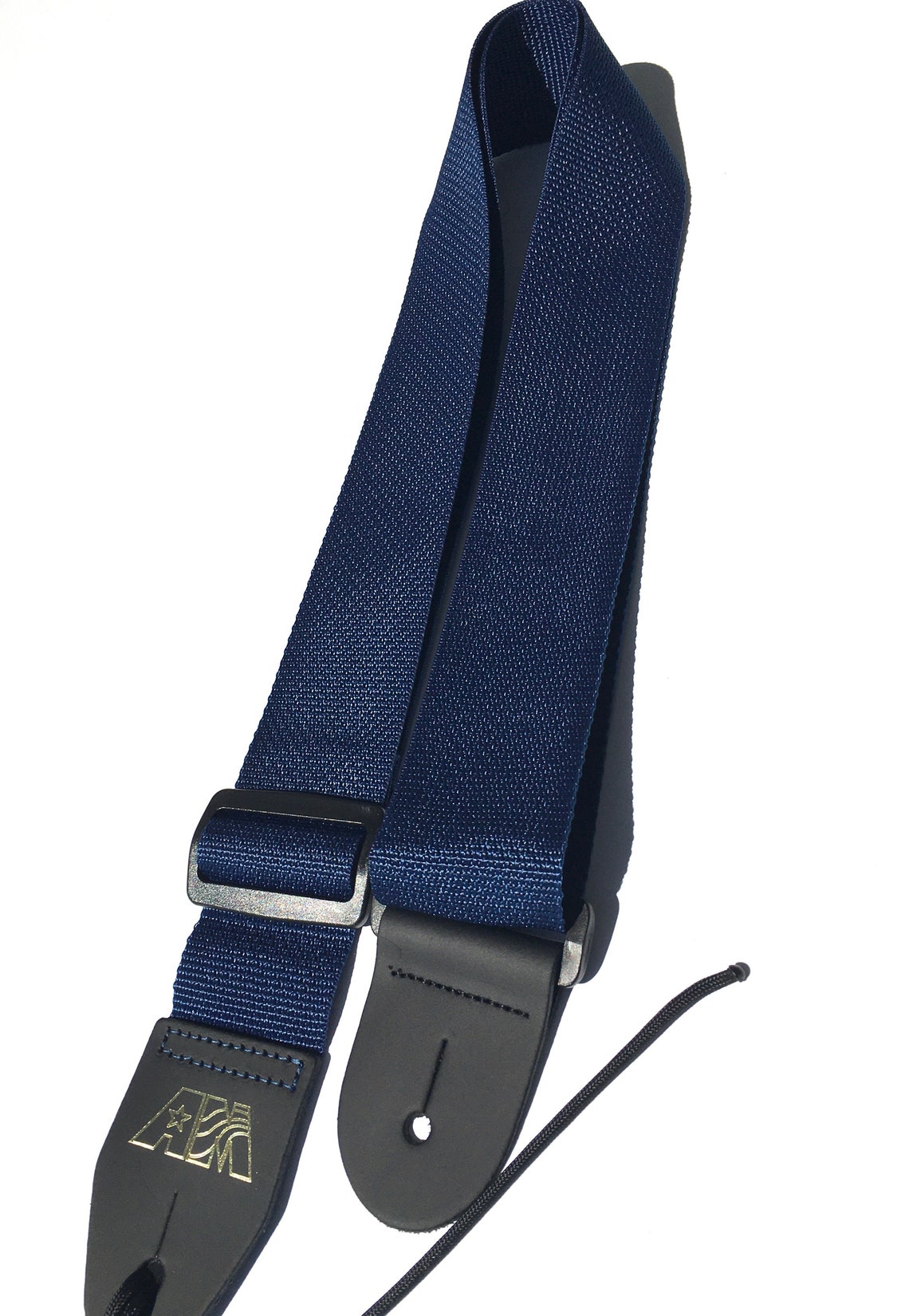 Guitar Strap Navy Blue Nylon Adjustable Acoustic Electric Bass Etsy