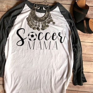 Soccer Mama Baseball Tee, Soccer Mom Shirt, Soccer Mom Shirts, Little League, Soccer Mom Tee, T shirts, Football Mom T-Shirts, Soccer P