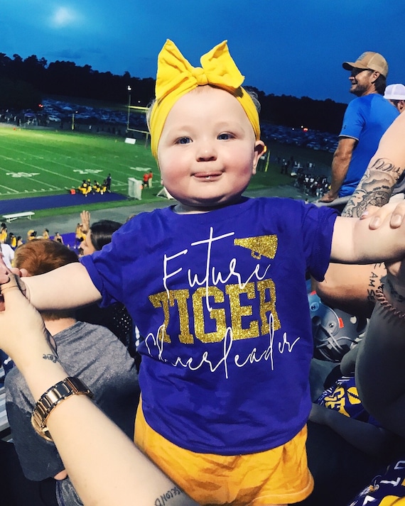 Football Bow Bling Tigers Tee Football Bow Bling Tigers Tee