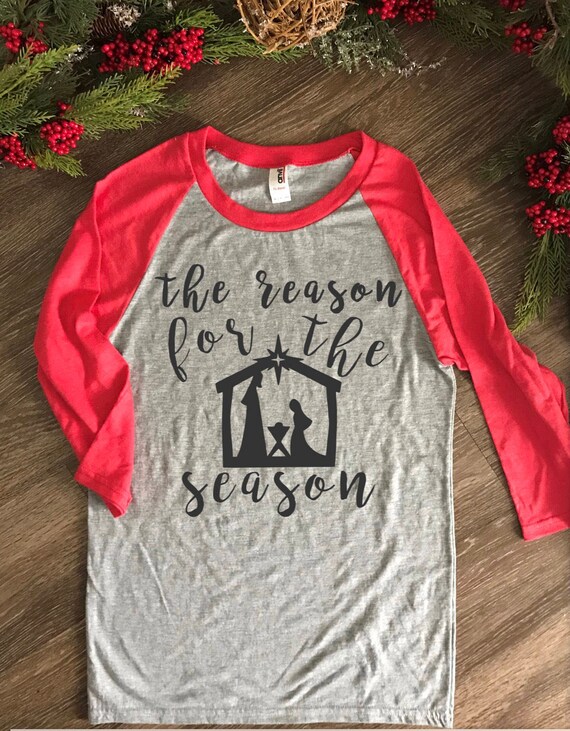 sale the reason for the season baby jesus christmas etsy christian christmas shirts