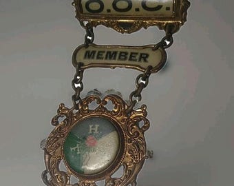 Grand Order Of Calanthe OOC African American Women Fraternal Badge Pin. RARE Vintage