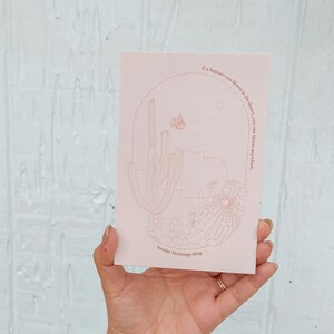 Superstition Dreams Desert Postkarte - Blush