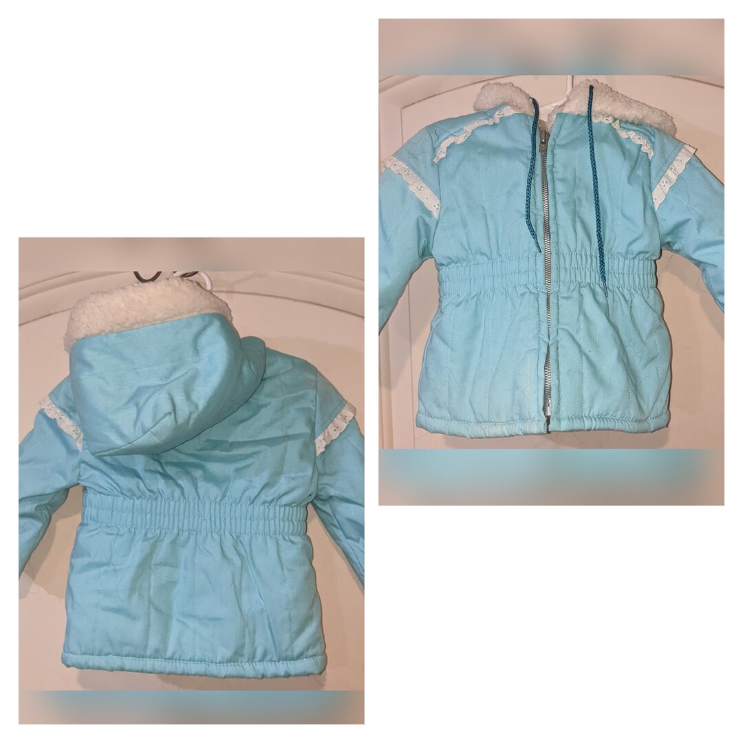 Vintage Turquoise Baby Winter Coat Etsy