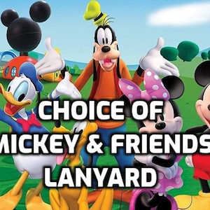 Choice of Mickey Mouse and Friends Lanyard