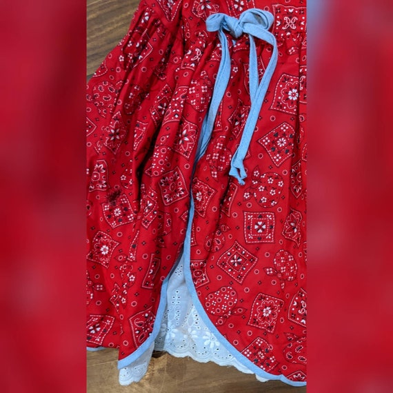 Vintage Dead Stock Bandana Skirt Size 10 NWT - image 3