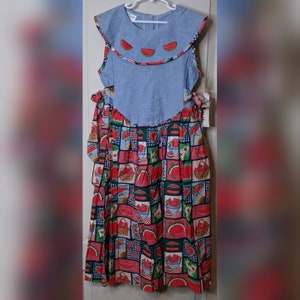 Vintage Debut MiniWorld Watermelon Dress NOS Size 12