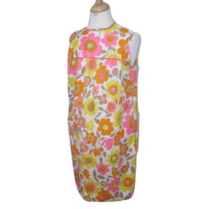 Penneys Gaymode Flower Power Floral Nightgown Pajama PJ Shift Dress