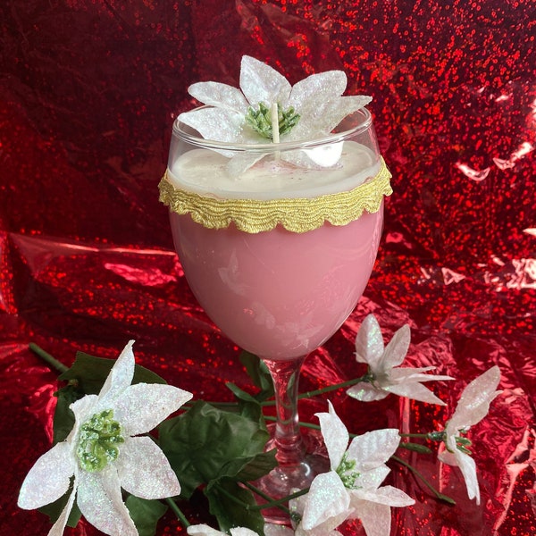 Wine Glass Candle Etsy