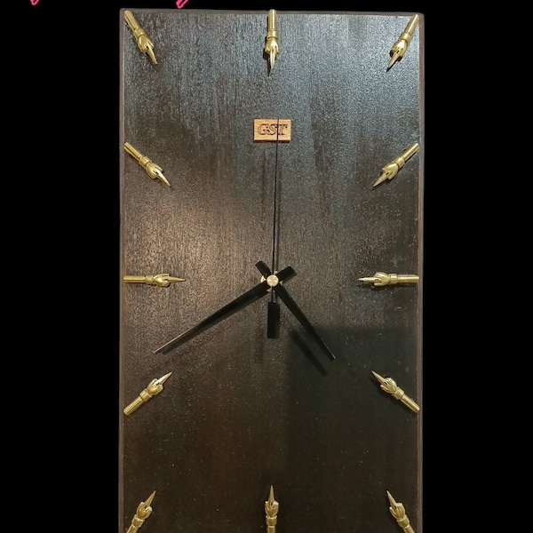 Retro Rectangular Clock - Etsy