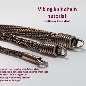 TUTORIAL - double Viking chain - single Viking chain - wire wrapping