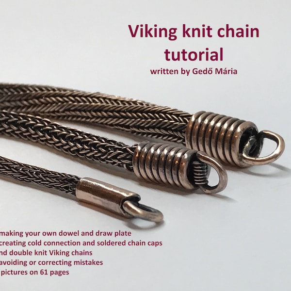 TUTORIEL - chaîne Viking double - chaîne Viking simple - enroulement de fil