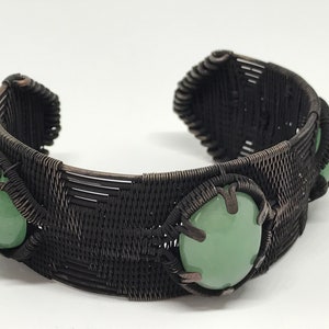 TUTORIAL - Wire Wrapped Cuff Bracelet - Prong Setting - Downloadable ...