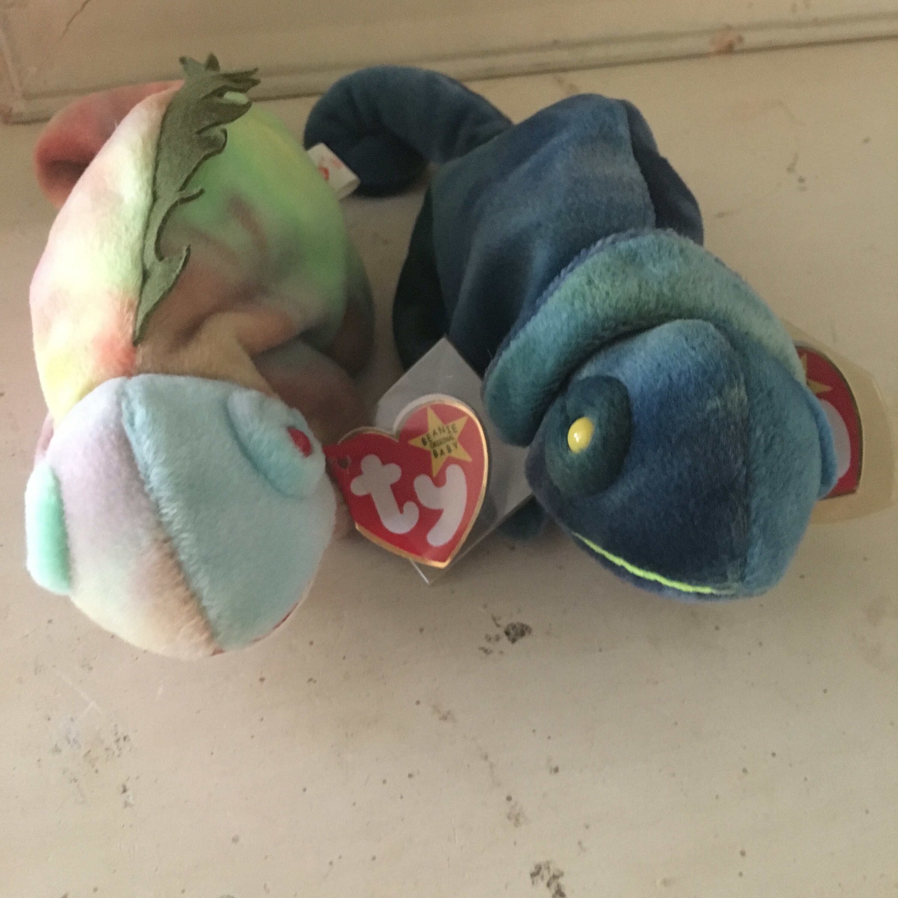 Iggy Ty Beanie Baby lizards set Etsy
