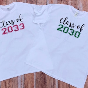 Grow with Me Hand Print Tee  Hand Print Shirt Class of 2033 image 2