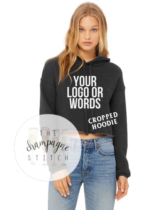 custom cropped hoodie