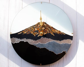 stained glass wall clock | wall clock bedroom, wall clock large, wall clock modern, Japanese design wall clock, wall clock unique