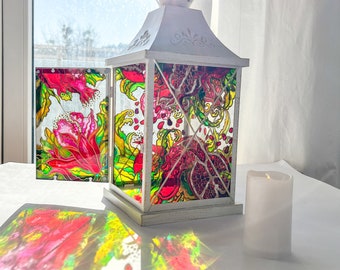 home decor white lantern decor | pomegranate decor, Glass lantern Big, Lantern for candles, Garden decorative lantern, decorative lantern
