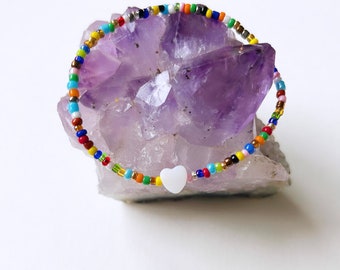 Bracciale a forma di cuore di conchiglia