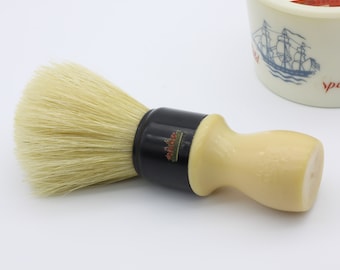 Oversized! Vintage 30mm Omega Boar Bristle Shaving Brush Pura Setola Made in Italy