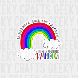 Tobias Funke Inspired &quot;Somewhere over the rainbow&quot; Vinyl Sticker
