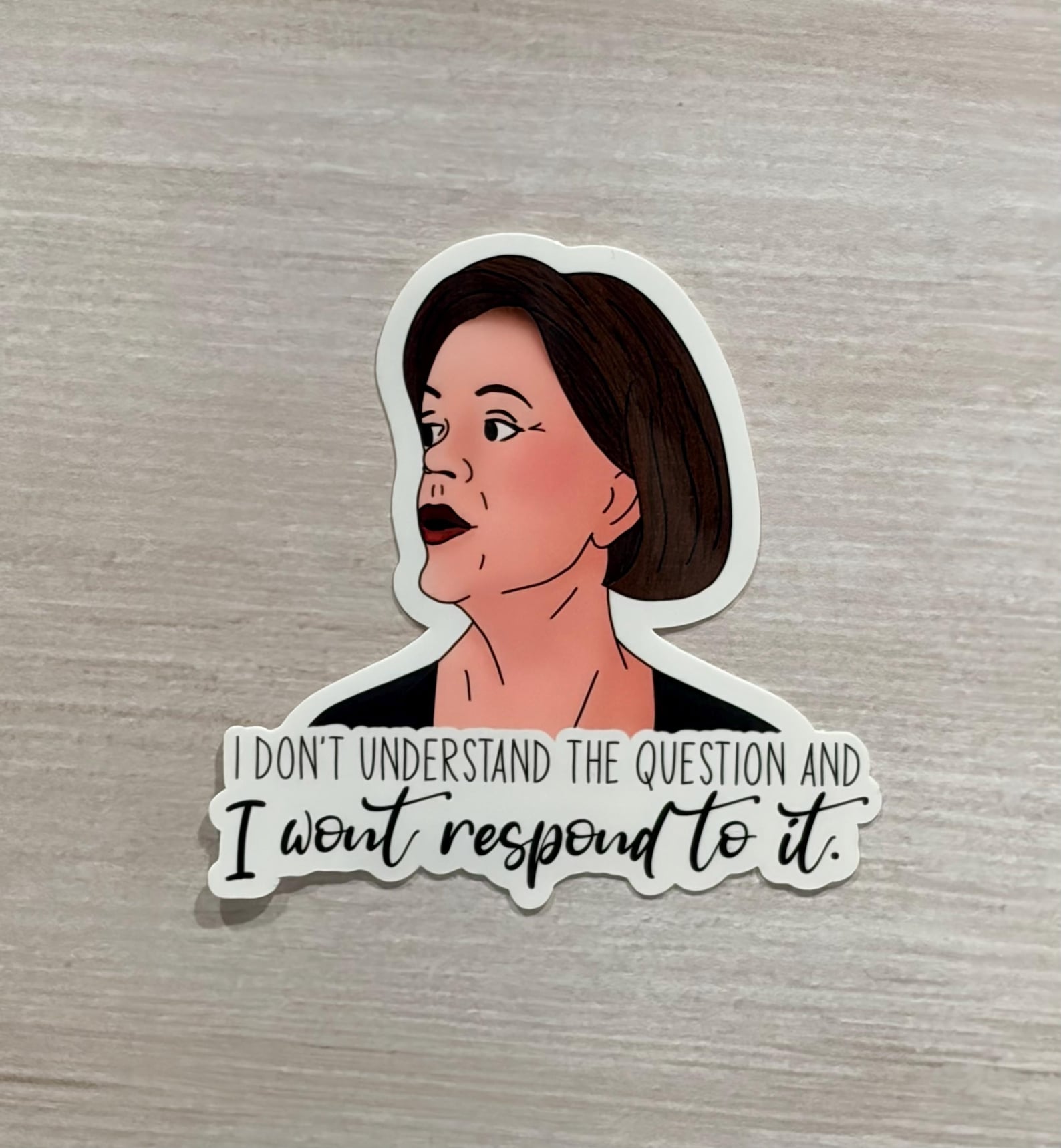 I Don’t Understand the Question Lucille Bluth Inspired Vinyl Sticker - Etsy