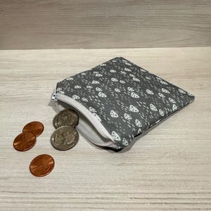 Handmade Mushroom Zipper Coin Pouch