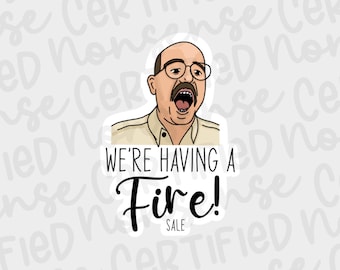 Arrested Development Inspired Fire Sale Vinyl Sticker