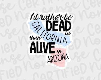 Lucille Bluth Inspired California Vinyl Sticker