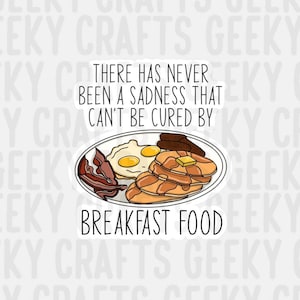 Ron Swanson Inspired Breakfast Vinyl Sticker