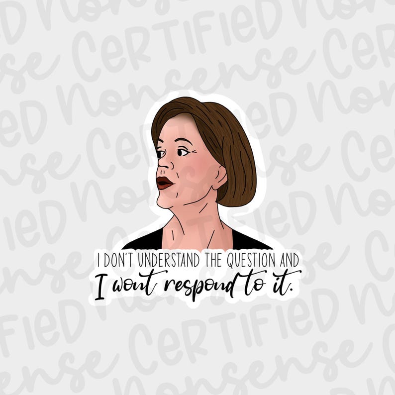 I Don’t Understand the Question Lucille Bluth Inspired Vinyl Sticker - Etsy
