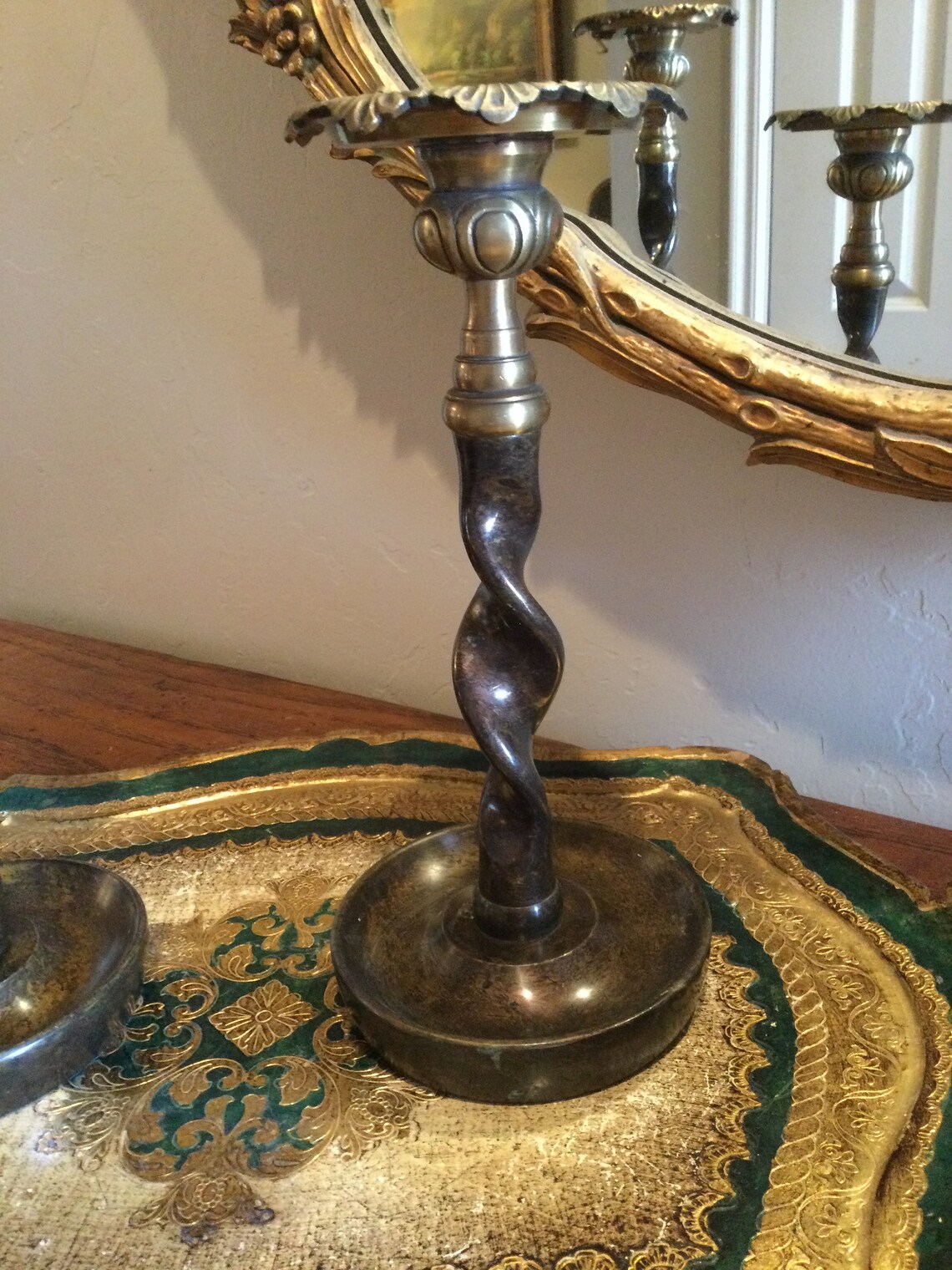 Südliche lebende Gerste Twist Kerzenständer Paar | Etsy