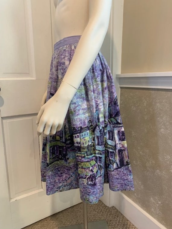 Vintage 1950's novelty impressionist village scen… - image 5