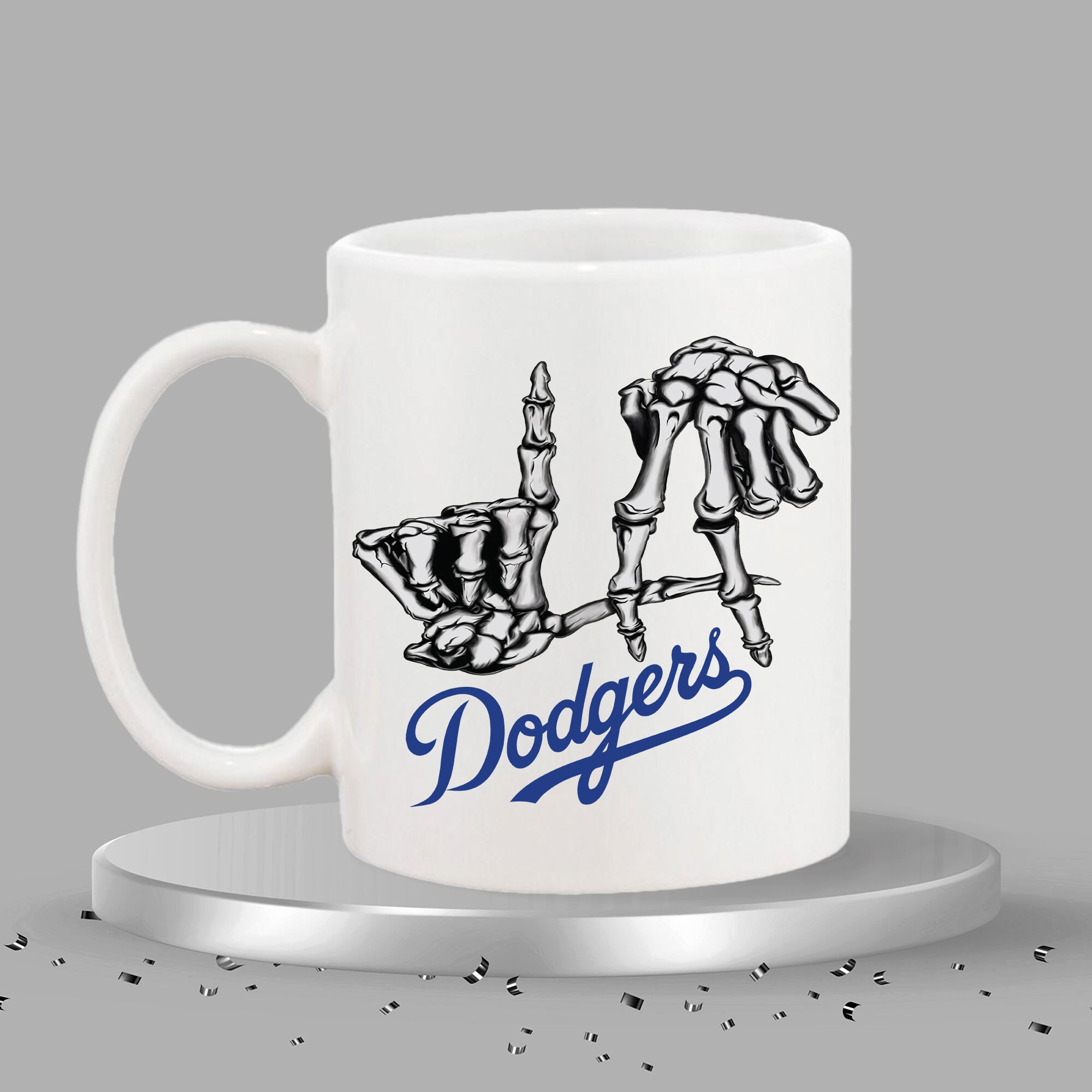 Original Vintage Dodgers Baseball Mug Coffee LA Los Angeles Milk