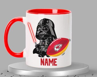 Personalized Darth Vader Kansas City Chiefs theme mug