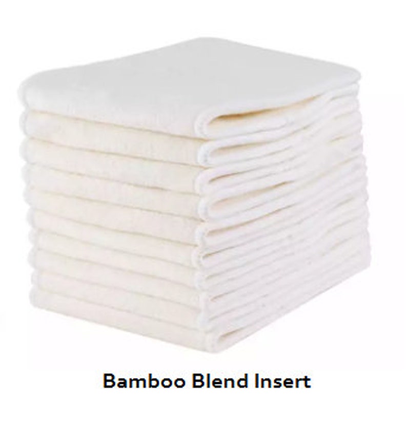 Inserts de couches en tissu, insert en microfibre, insert en mélange de bambou, insert en coton biologique de chanvre, tampon de couche en tissu Bamboo Blend Insert