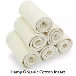 Inserts de couches en tissu, insert en microfibre, insert en mélange de bambou, insert en coton biologique de chanvre, tampon de couche en tissu image 4