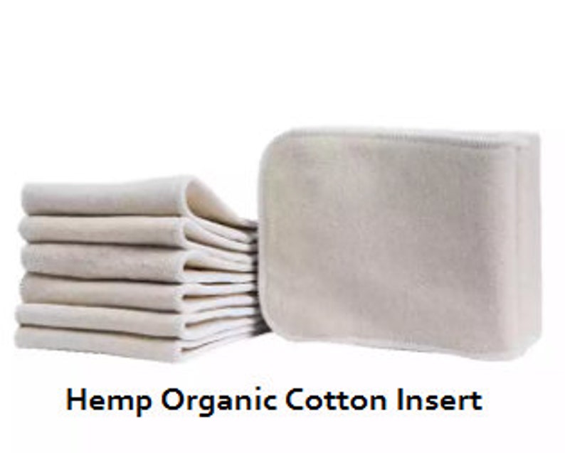 Inserts de couches en tissu, insert en microfibre, insert en mélange de bambou, insert en coton biologique de chanvre, tampon de couche en tissu Hemp/Organic Cotton