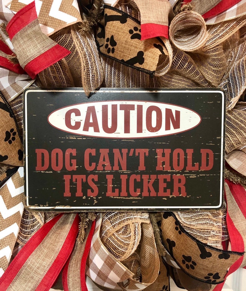 white and tan burlap wreath dog wreath Everyday wreath for Front door Dog lover wreath deco mesh wreath