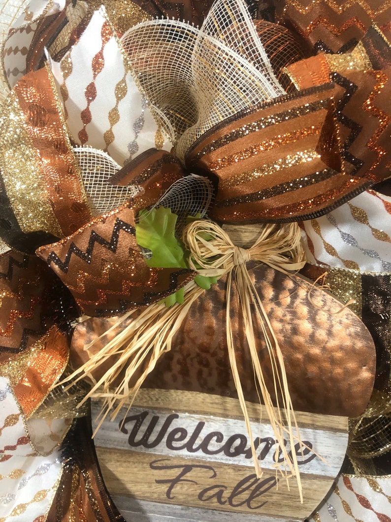 Fall wreath-mesh wreath-pumpkin wreath-fall deco mesh wreath-burlap wreath-front door wreath-fall decor-Autumn wreath
