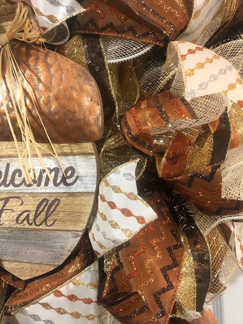 Fall wreath-mesh wreath-pumpkin wreath-fall deco mesh wreath-burlap wreath-front door wreath-fall decor-Autumn wreath