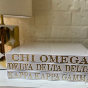 Sorority Blank Book, Bid Day Gift, Big and Little Sister Gift, Keepsake Sorority Gift, Sorority Scrapbook