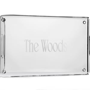 Monogrammed Acrylic Serving Tray, Personalized Acrylic, Wedding Gift, Housewarming Gift, Hostess Gift, Gift for Her, Girlfriend Gift