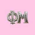 Greek Letter Balloon: Metallic Foil Mylar, Bid Day Decor