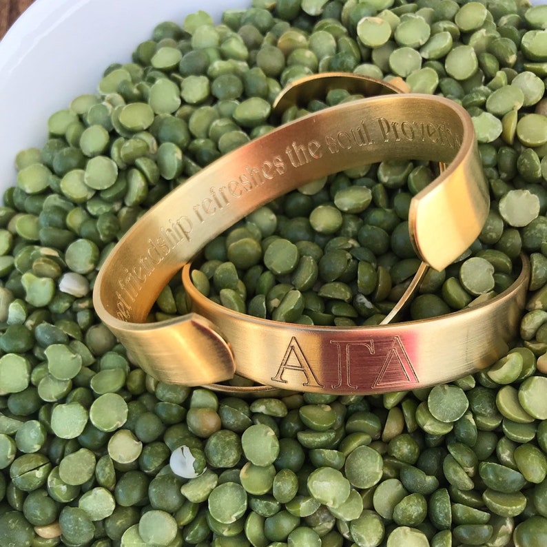 Goldplated Engraved Inscription Bracelet Cuff Personalized Etsy