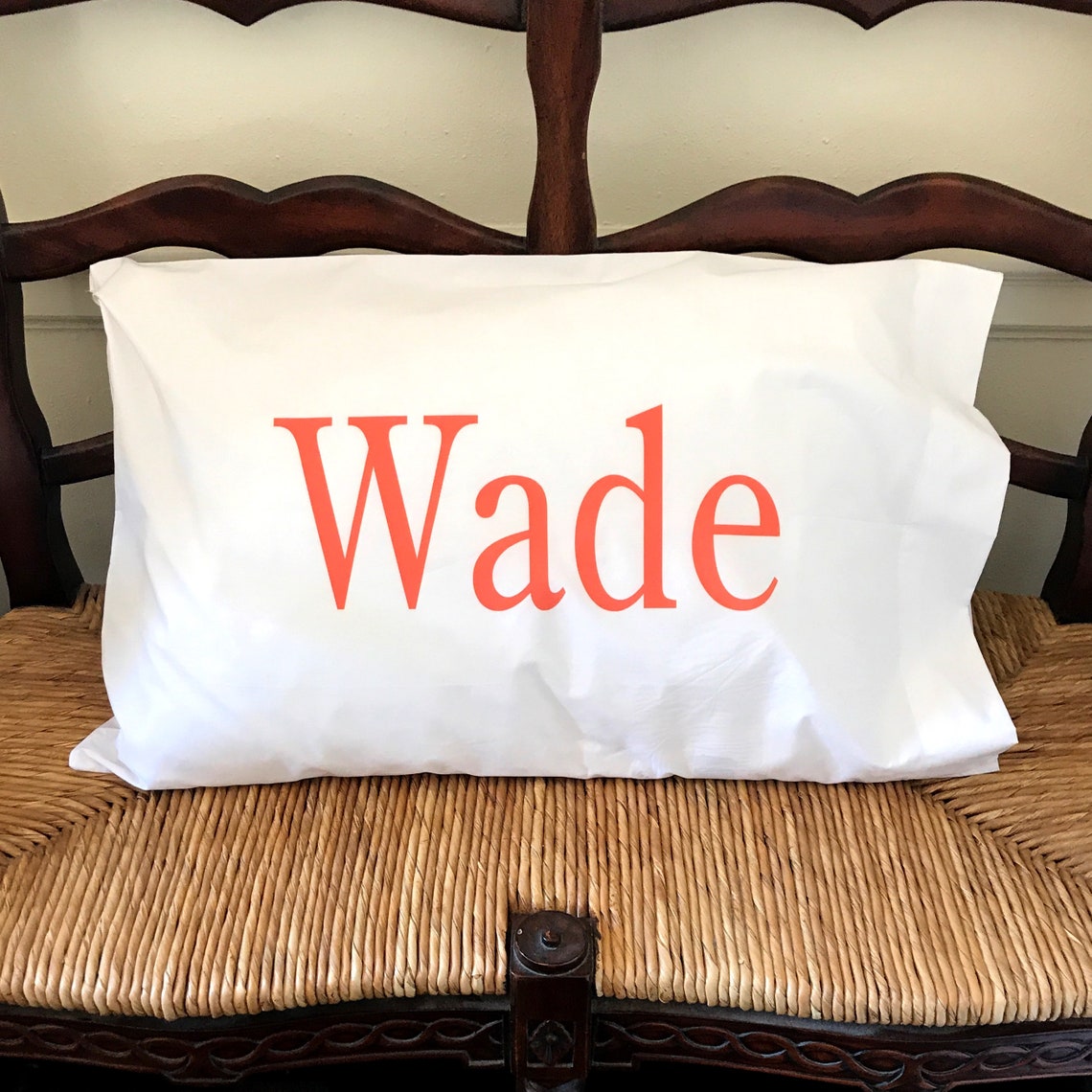 Personalized Name Pillowcase Embellished Pillowcase Wedding Etsy